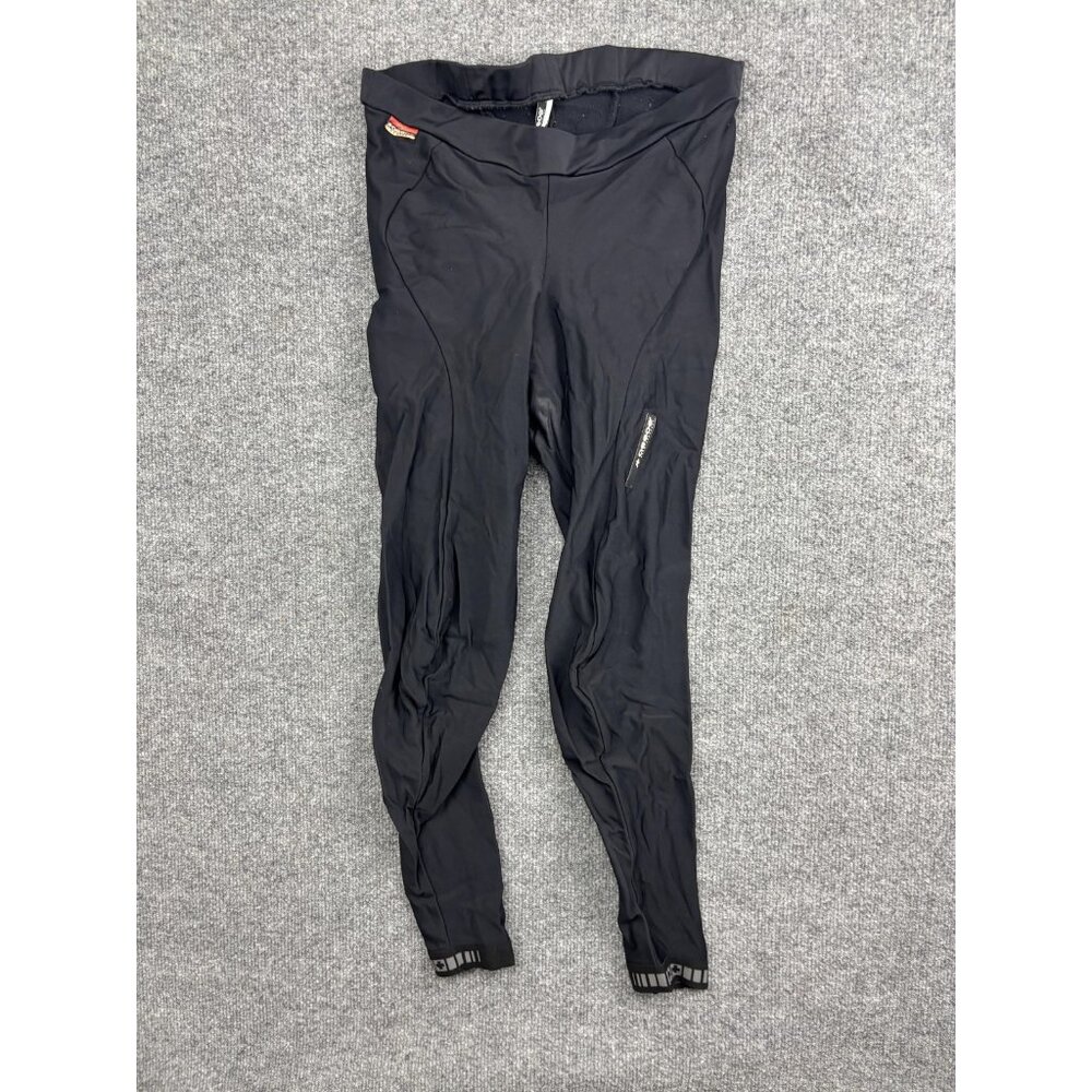 Assos Cycling Leggings Men Large Black Thermal Footless Fleece Lined Switzerland